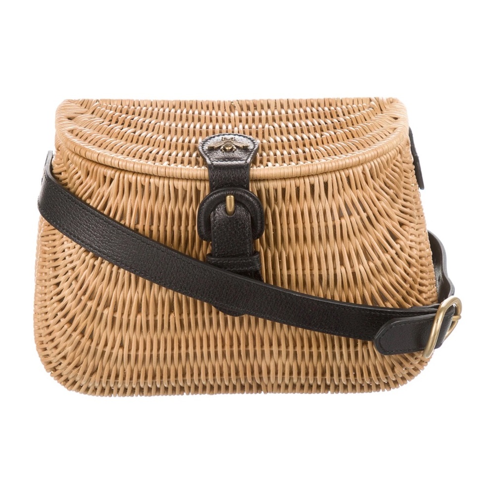 Gucci rattan wicker bag